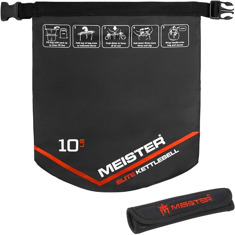 Meister Elite Portable Sand Kettlebell - Soft Sandbag Weight - 10lb / 4.5kg - Image 2